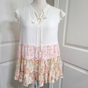 Floral Tiered New Women's Top